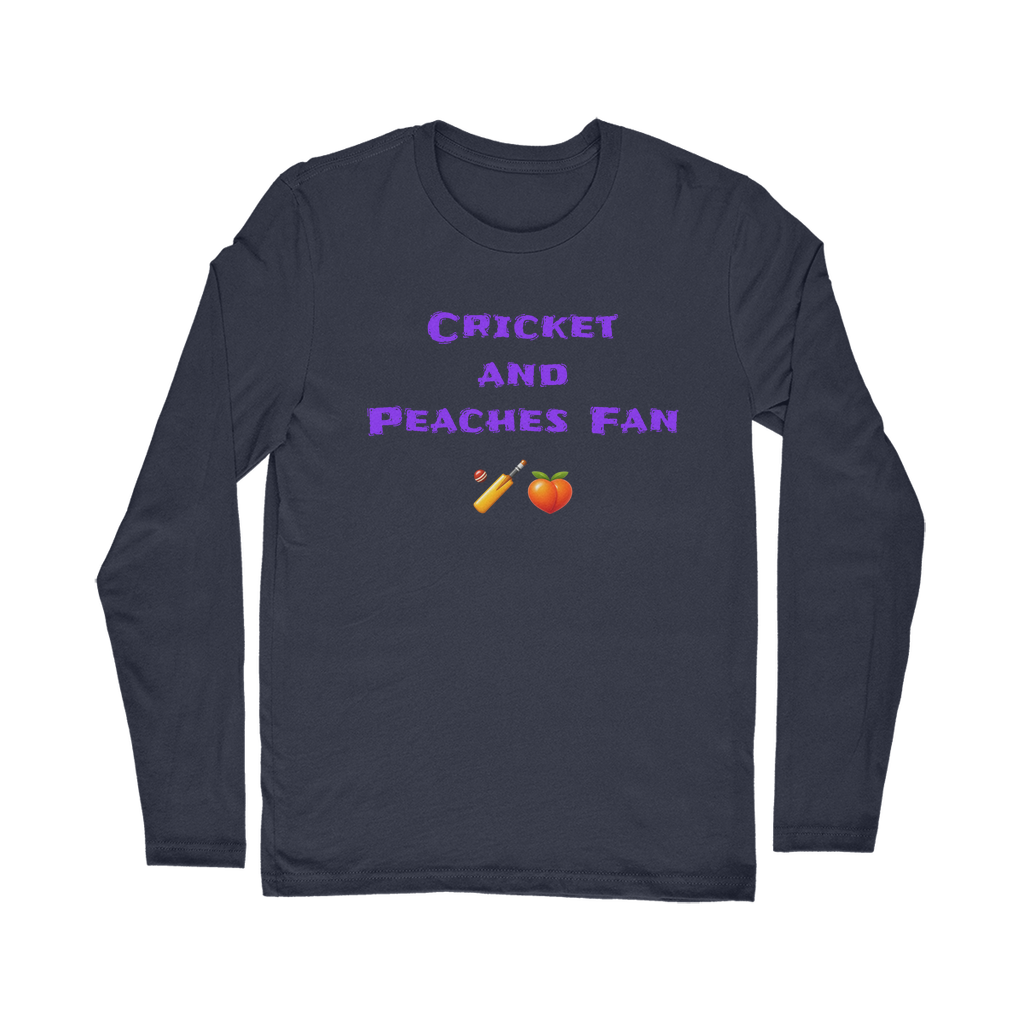 Cricket & Peaches Fan 🏏 🍑 – Classic Long Sleeve T-Shirt
