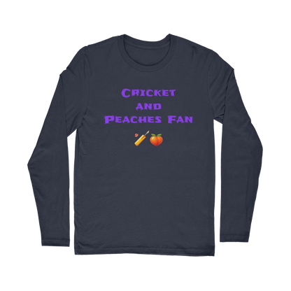 Cricket & Peaches Fan 🏏 🍑 – Classic Long Sleeve T-Shirt