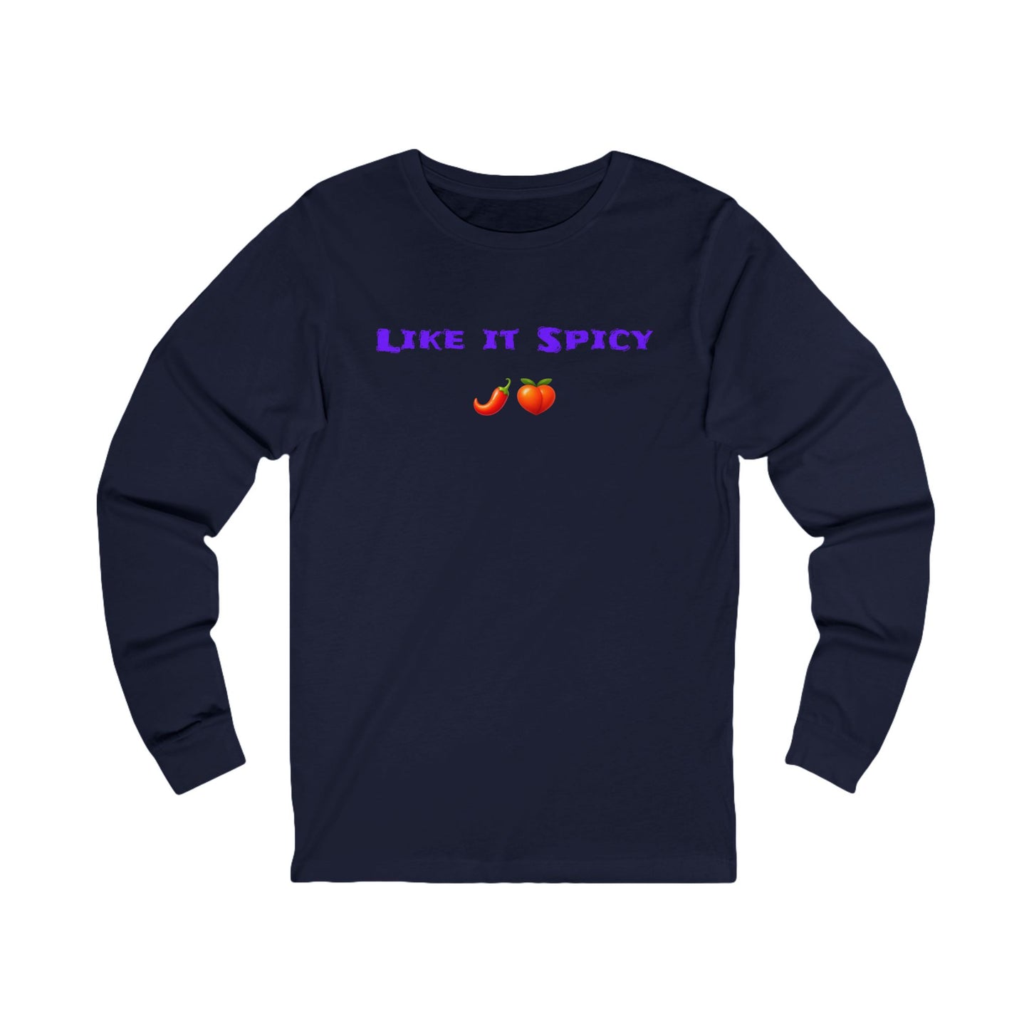 Like it Spicy 🌶 🍑 – Unisex Jersey Long Sleeve Tee