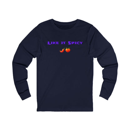Like it Spicy 🌶 🍑 – Unisex Jersey Long Sleeve Tee