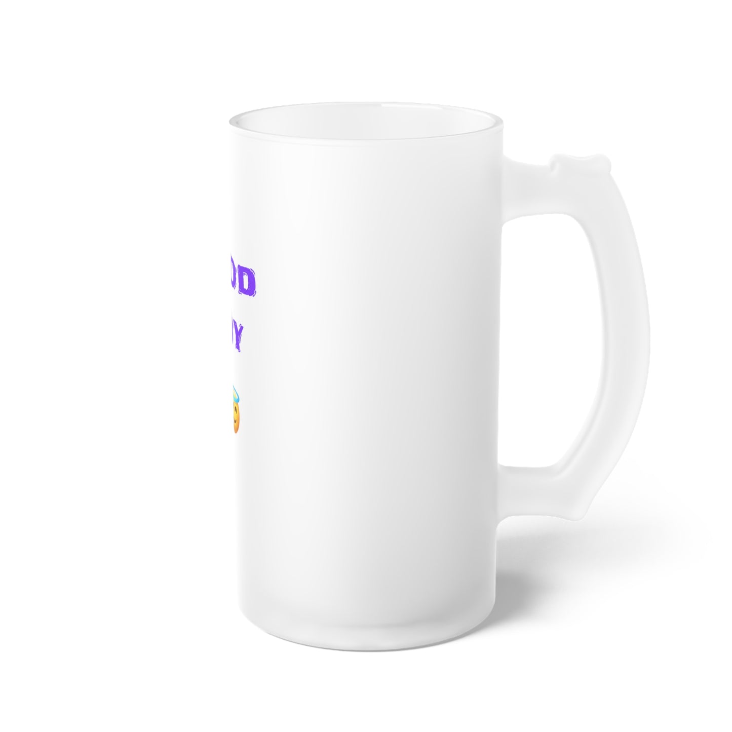 Good Boy 😇 – Frosted Glass Beer Mug 16oz