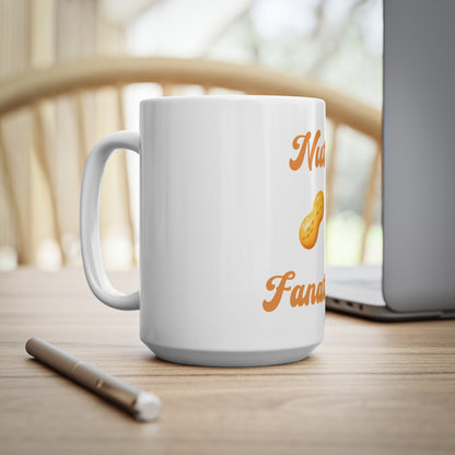 Nut 🥜 Fanatic – White Mug 15oz