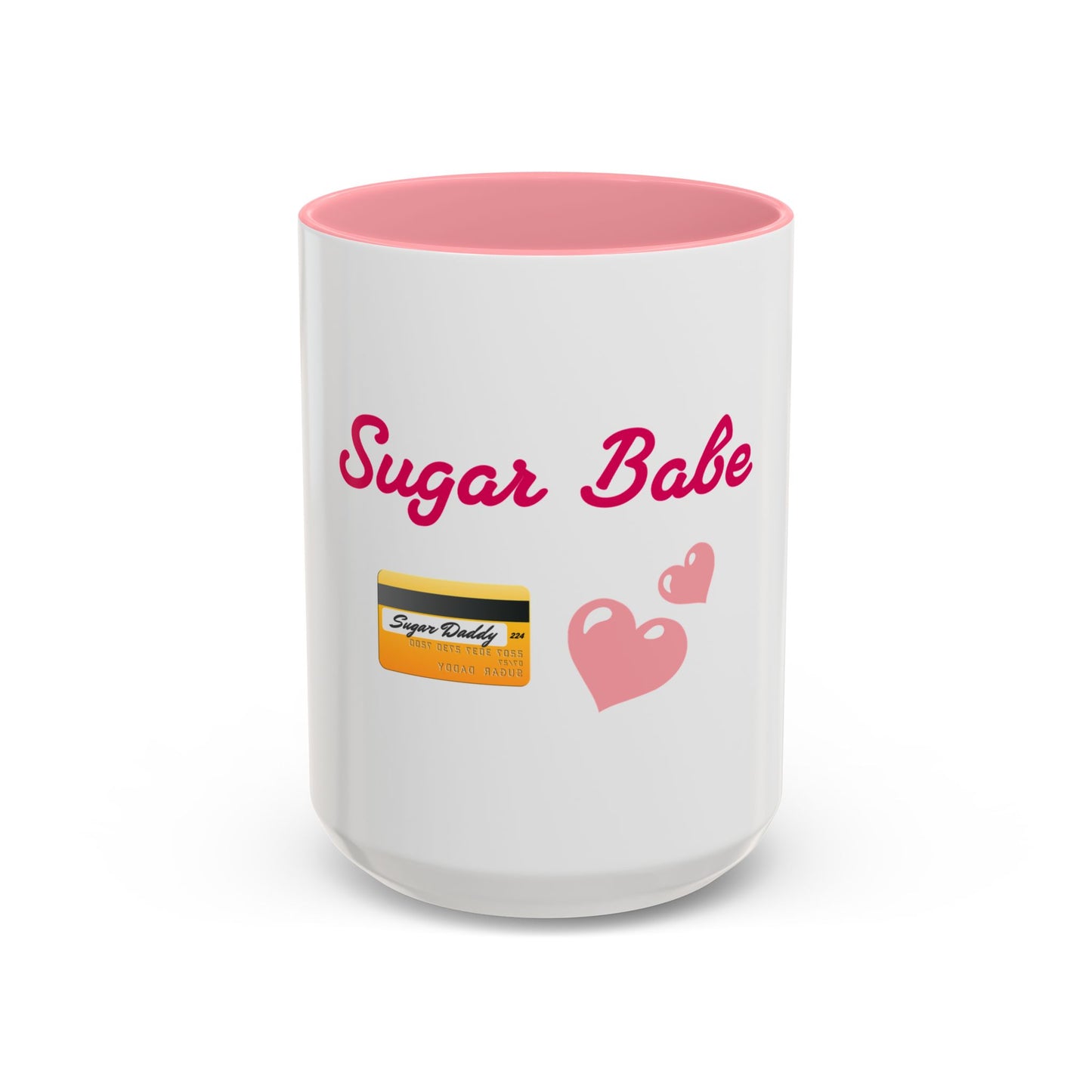 Babe 💕 – Two-Tone Accent White-Pink Mug 15oz