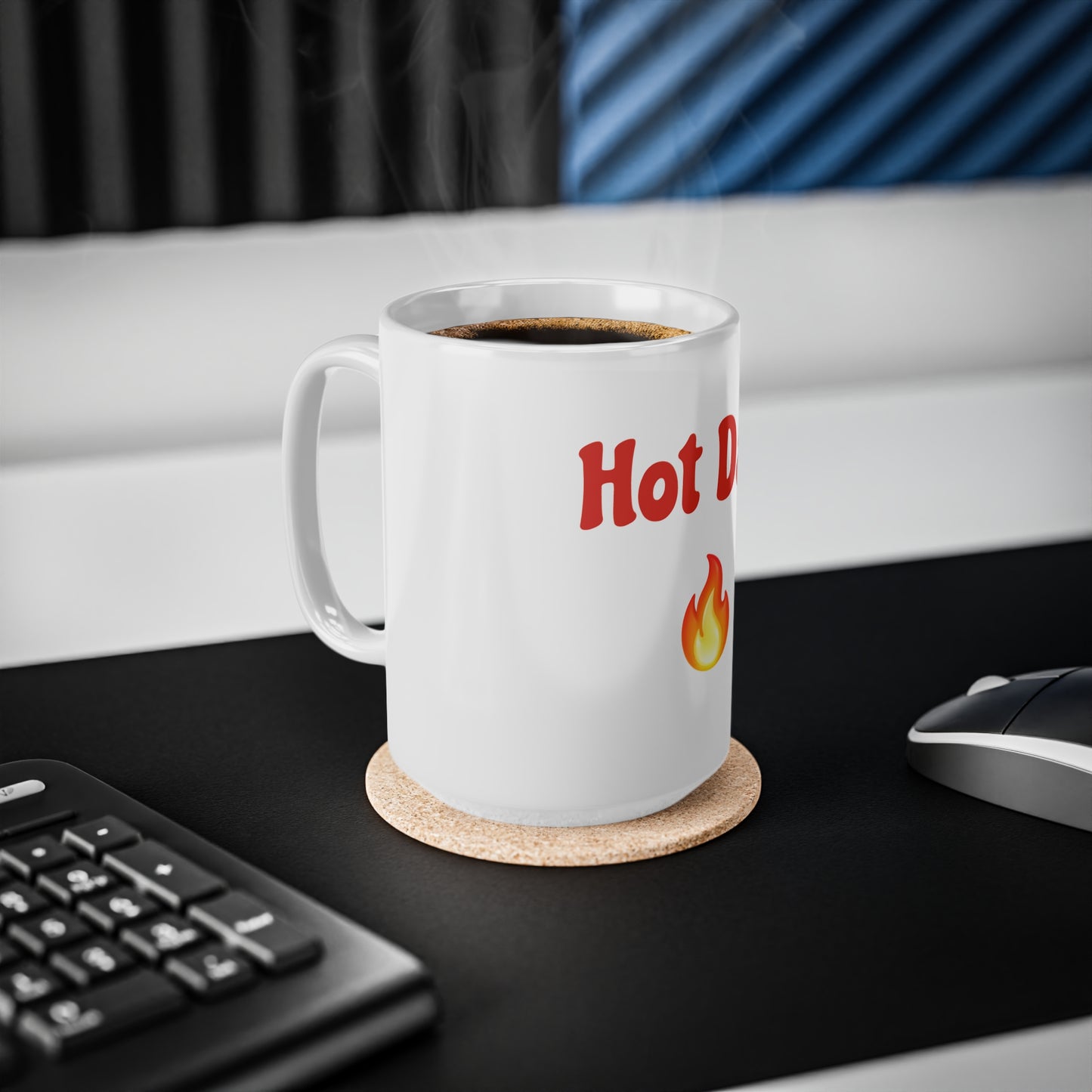 Hot Dad 🔥 – White Mug 15oz