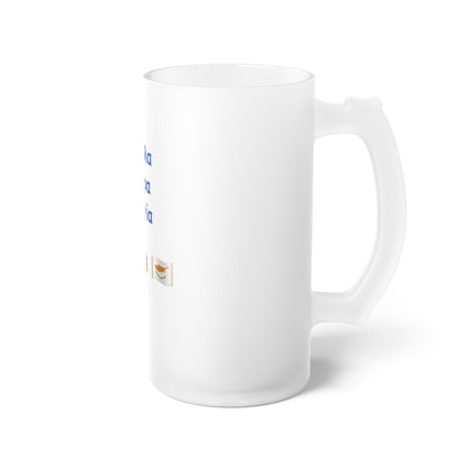 Σούβλα • Μπύρα • Ζιβανία 🍖 🍻 🇨🇾 – Frosted Glass Beer Mug 16oz