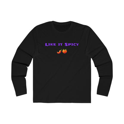 Like it Spicy 🌶 🍑 – Men's Long Sleeve Crew Tee