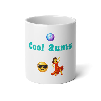 Cool Aunty🇬🇧 😎 💃 – White Jumbo Mug 20oz