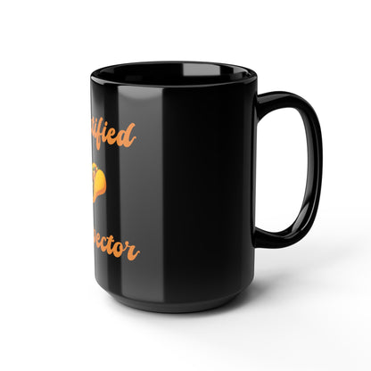 Certified 🌮 Inspector – Black Mug 15oz