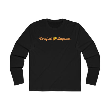 Certified 🌮 Inspector – Men's Long Sleeve Crew Tee