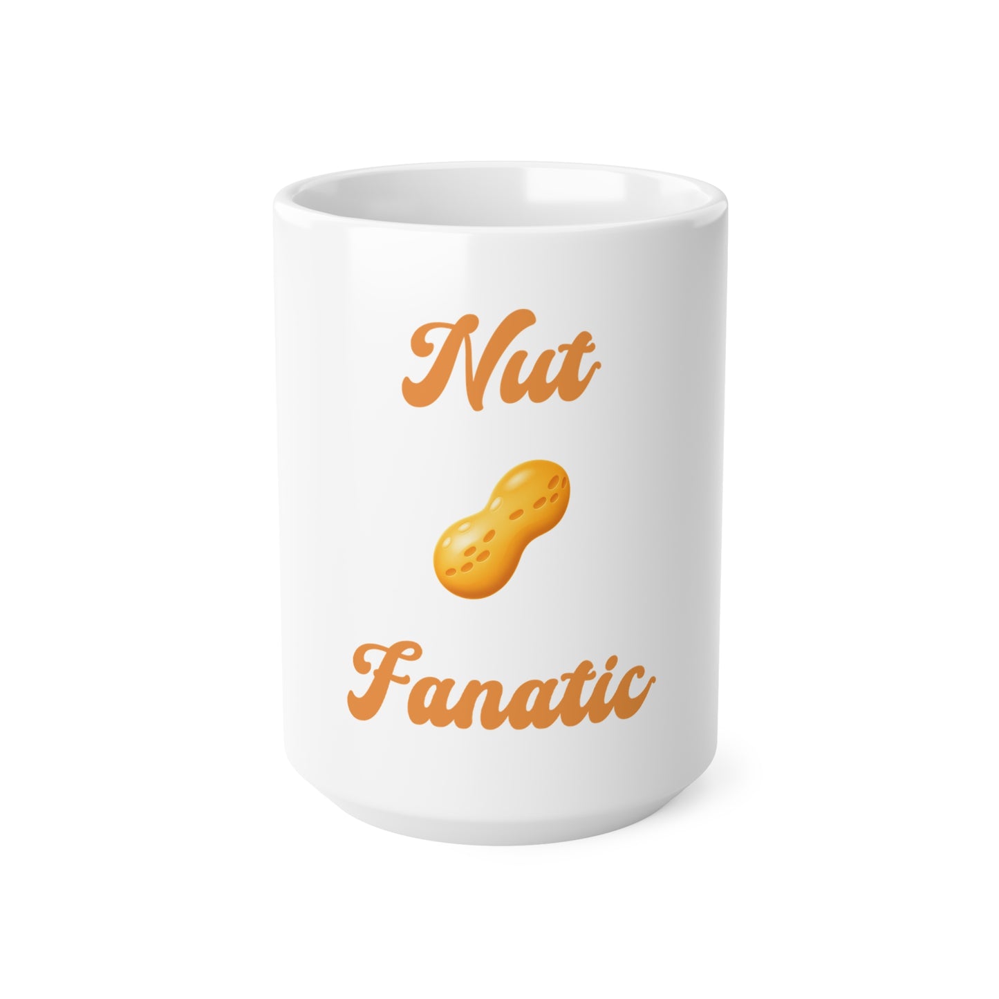 Nut 🥜 Fanatic – White Mug 15oz