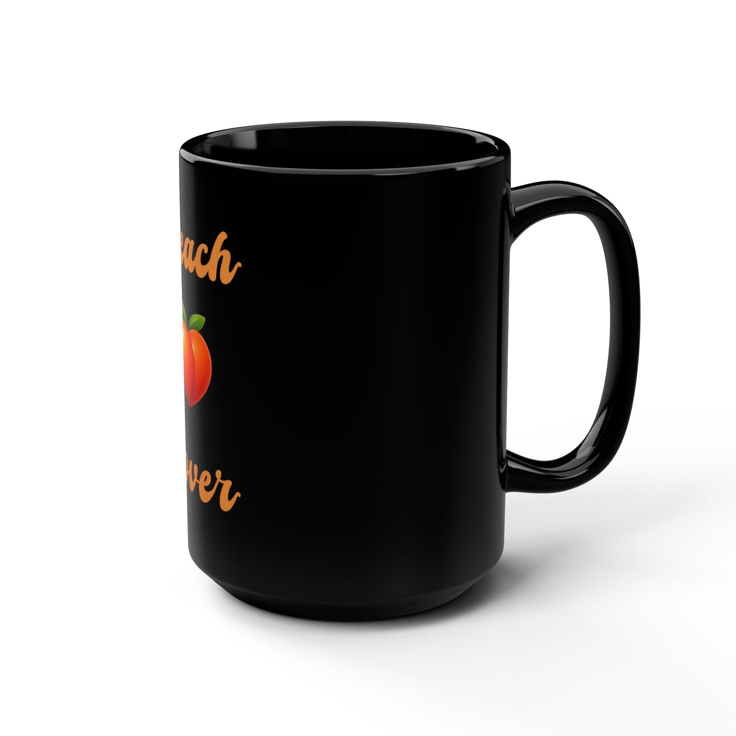 Peach 🍑 Lover – Black Mug 15oz