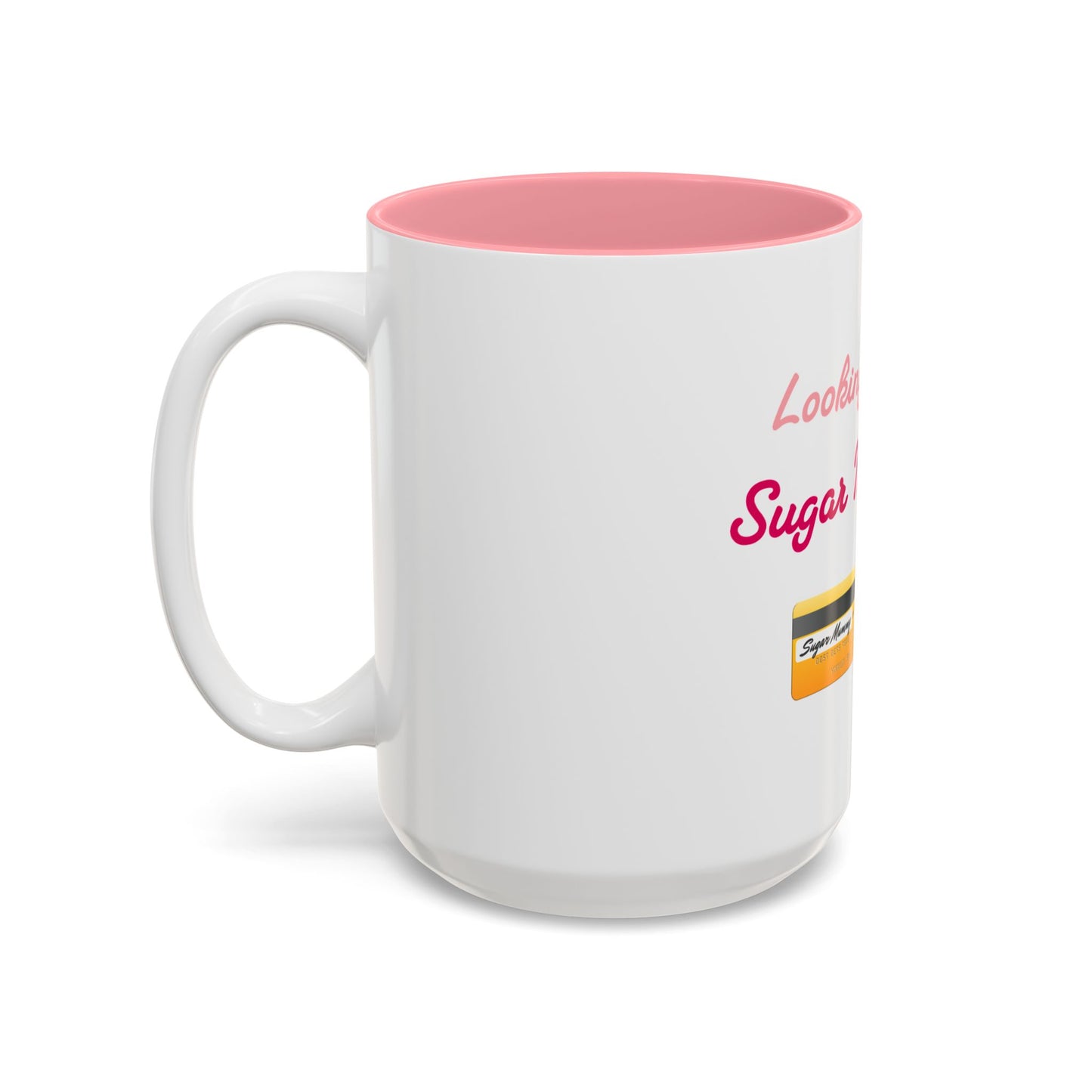 Looking for Mummy🇬🇧 👠 – Two-Tone Accent White-Pink Mug 15oz