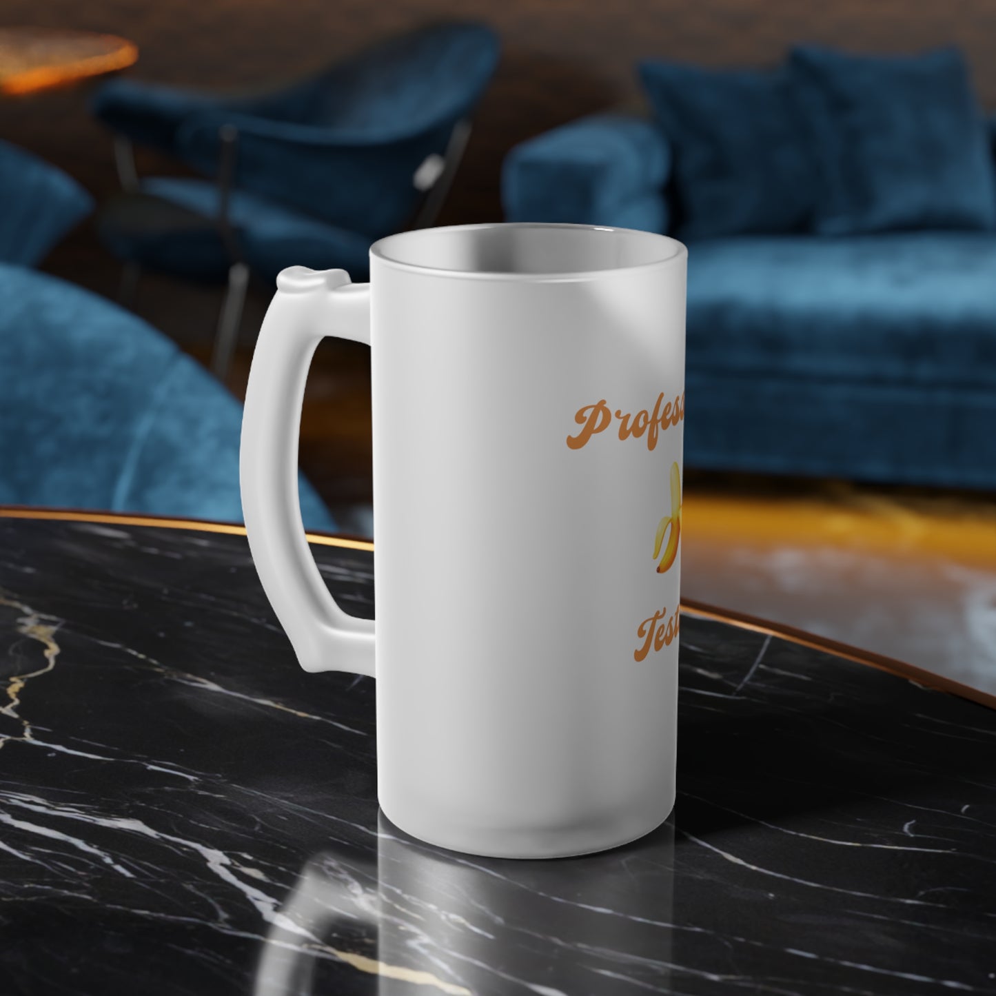 Professional 🍌 Tester – Frosted Glass Beer Mug 16oz