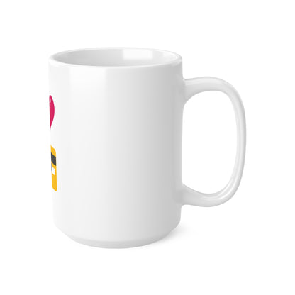 I 🩷 you 💳 – White Mug 15oz