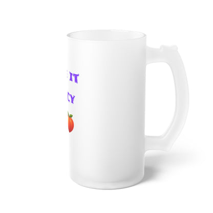 Like it Spicy 🌶 🍑 – Frosted Glass Beer Mug 16oz