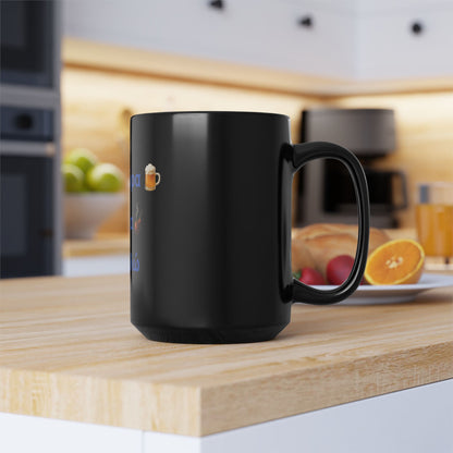 Μια Μπύρα 🍺 Kαι Mια 💨 Παρακαλώ – Black Mug 15oz