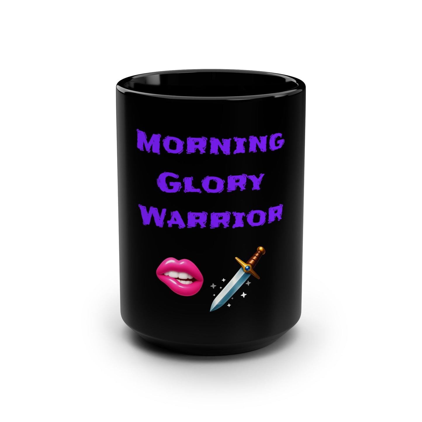 Morning Hero 🫦 🗡 – Black Mug 15oz