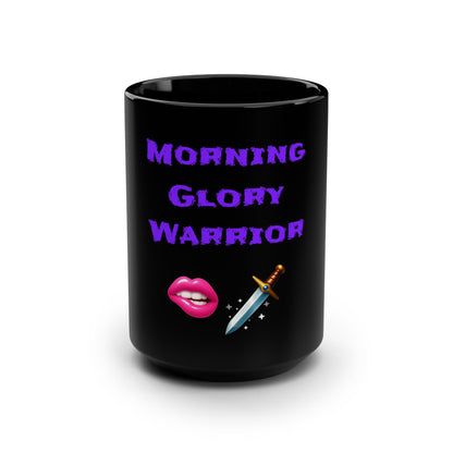 Morning Hero 🫦 🗡 – Black Mug 15oz
