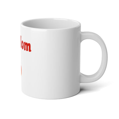 Hot Mom🇺🇸 🔥 – White Jumbo Mug 20oz