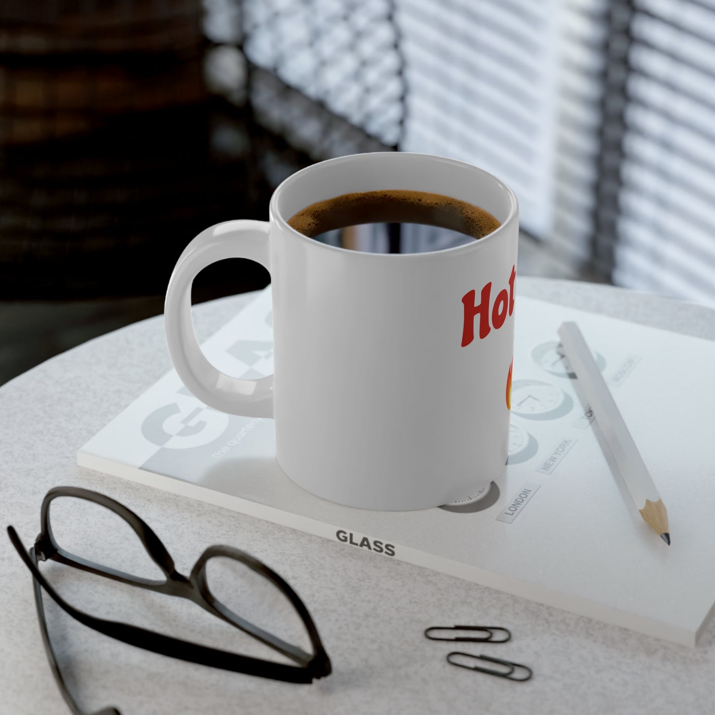 Hot Dad 🔥 – White Jumbo Mug 20oz