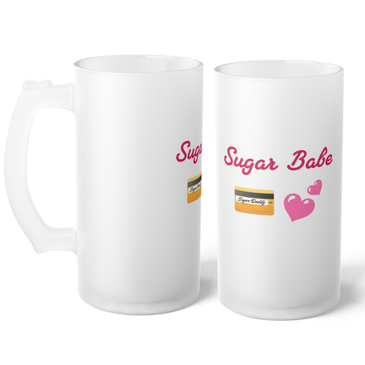 Babe 💕 – Frosted Glass Beer Mug 16oz