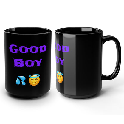 Good Boy 😇 – Black Mug 15oz