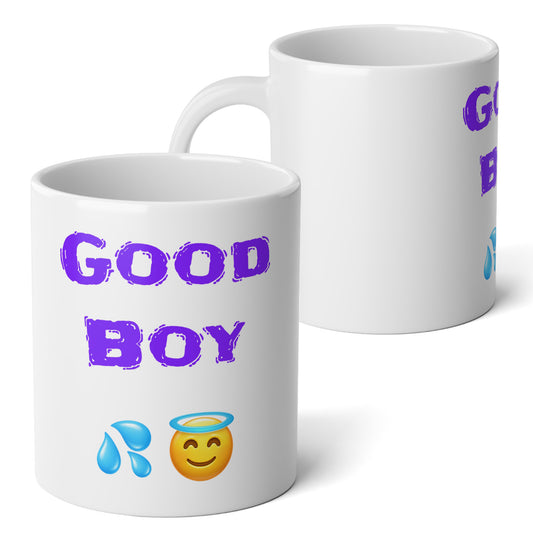 Good Boy 😇 – White Jumbo Mug 20oz