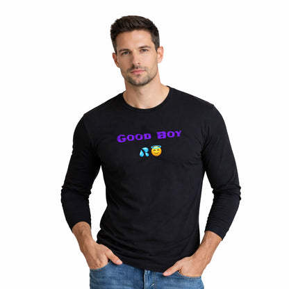 Good Boy 😇 – Men's Long Sleeve Crew Tee