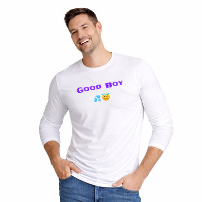 Good Boy 😇 – Men's Long Sleeve Crew Tee