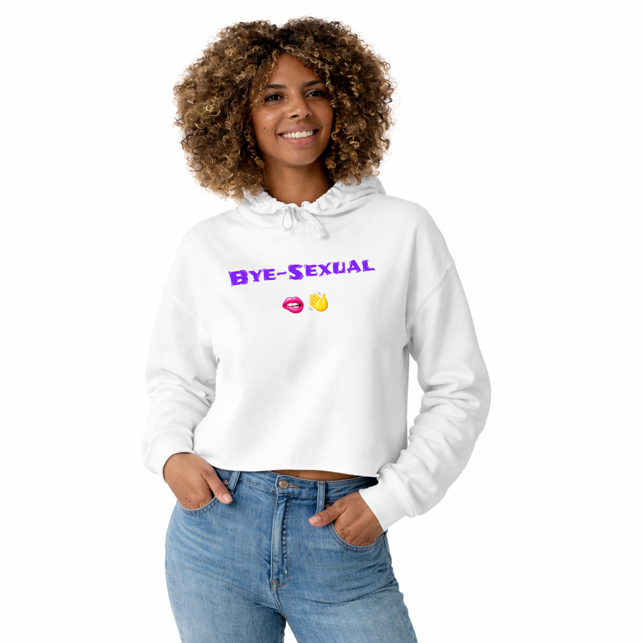 Bye-Sexual 🫦 👋 – Crop Hoodie