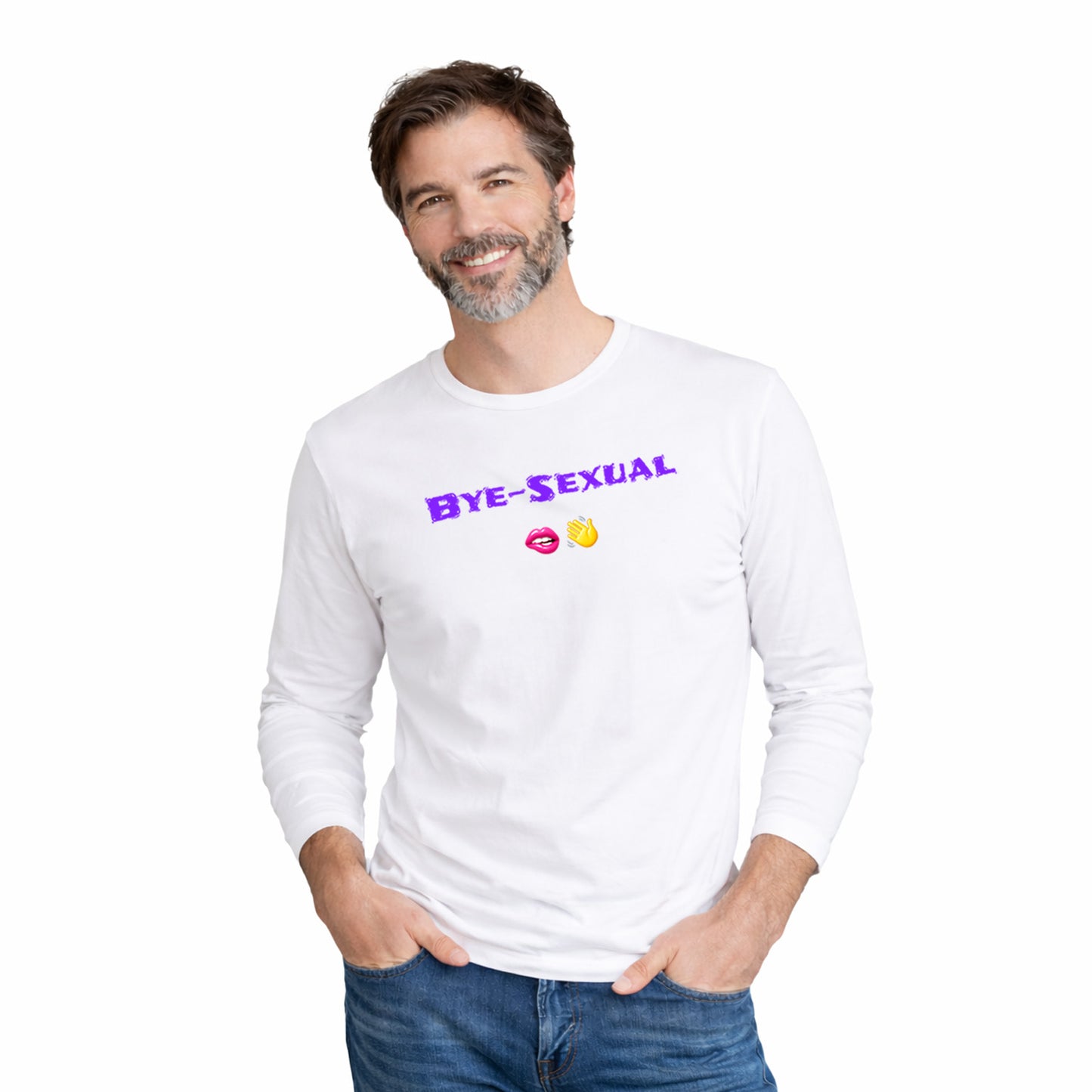 Bye-Sexual 🫦 👋 – Men's Long Sleeve Crew Tee