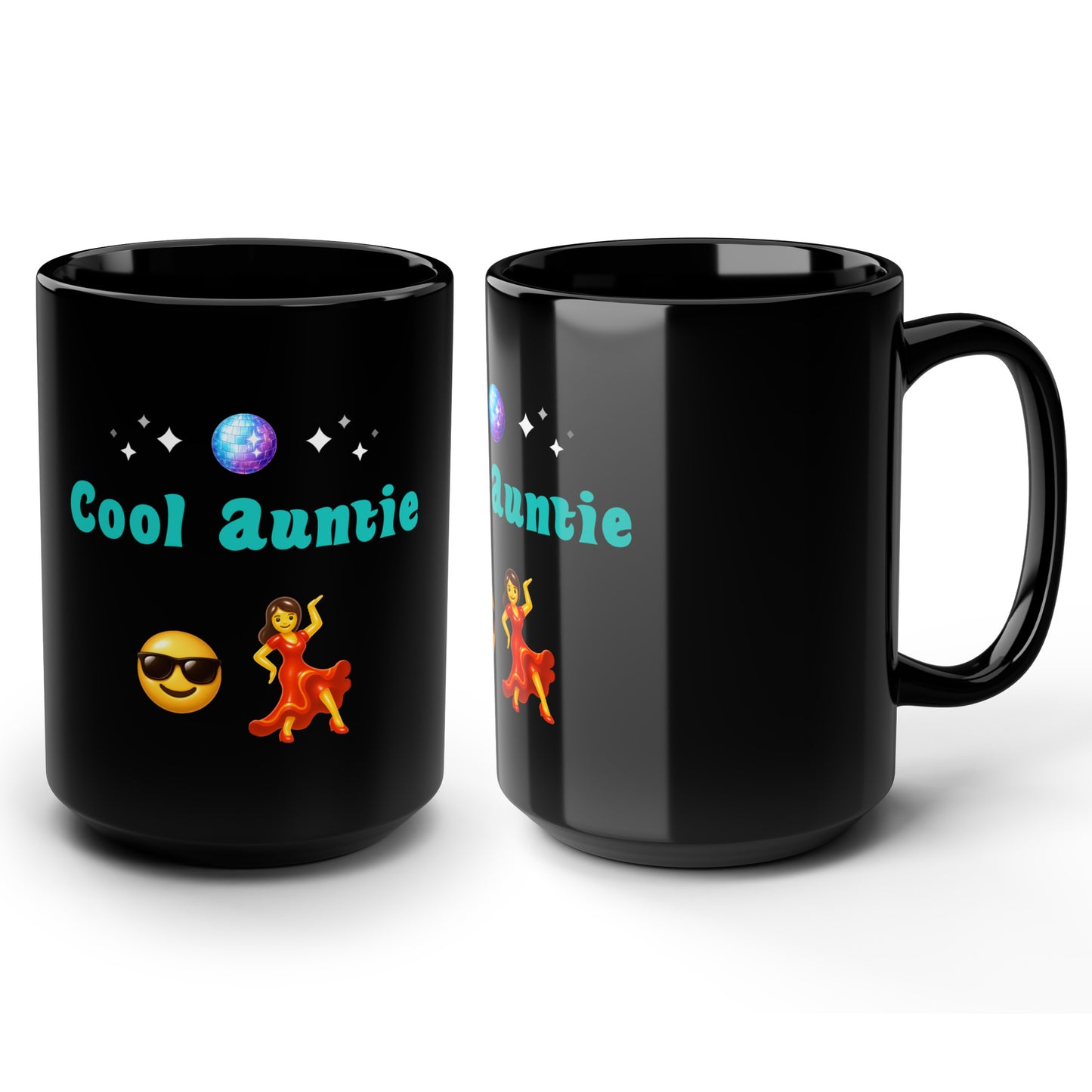 Cool Auntie🇺🇸 😎 💃 – Black Mug 15oz