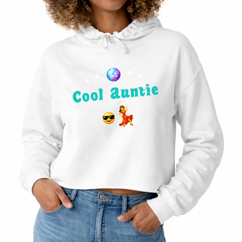 Cool Auntie🇺🇸 😎 💃 – Crop Hoodie