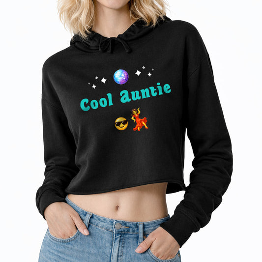 Cool Auntie🇺🇸 😎 💃 – Crop Hoodie
