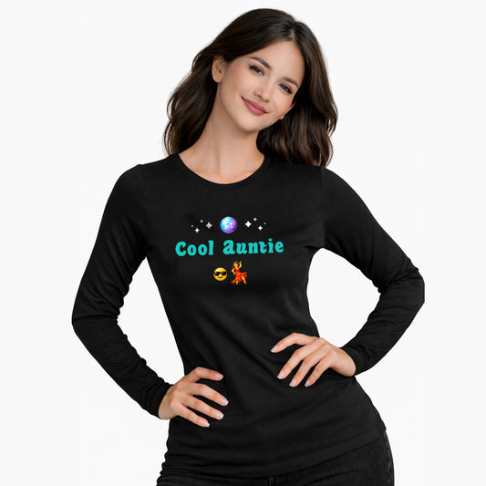 Cool Auntie🇺🇸 😎 💃 – Women’s Perfect Blend® CVC Long Sleeve Tee