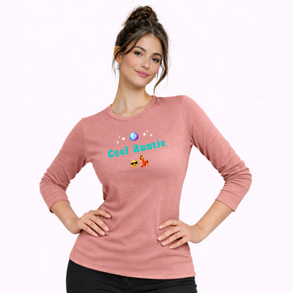 Cool Auntie🇺🇸 😎 💃 – Women’s Perfect Blend® CVC Long Sleeve Tee