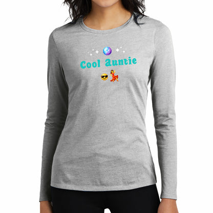 Cool Auntie🇺🇸 😎 💃 – Women’s Perfect Blend® CVC Long Sleeve Tee