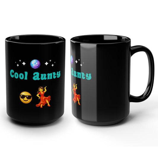 Cool Aunty🇬🇧 😎 💃 – Black Mug 15oz