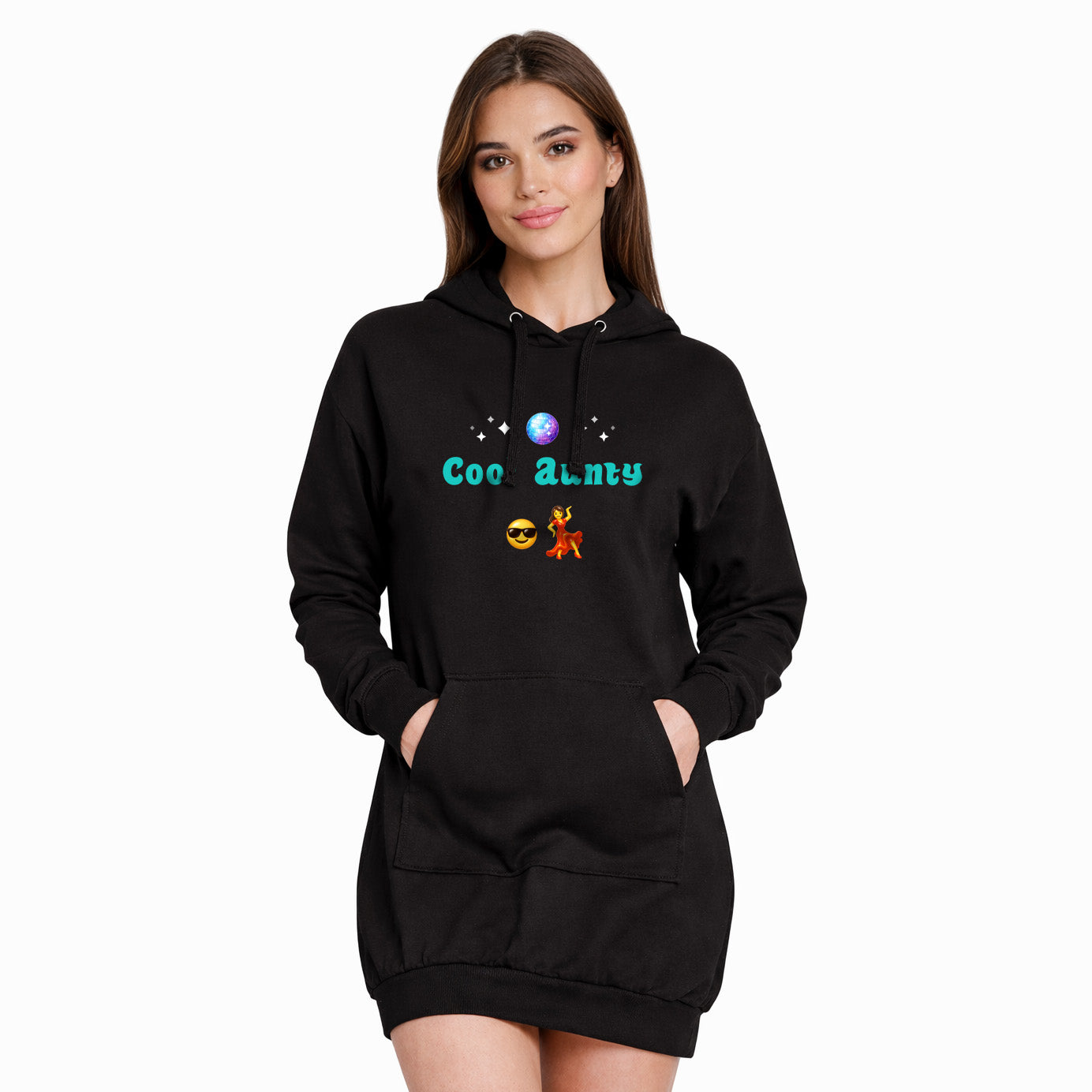 Cool Aunty🇬🇧 😎 💃 – Premium Adult Hoodie Dress