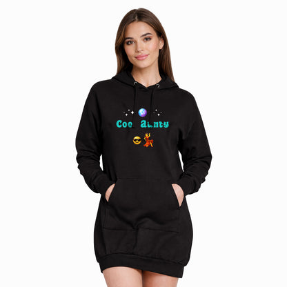 Cool Aunty🇬🇧 😎 💃 – Premium Adult Hoodie Dress