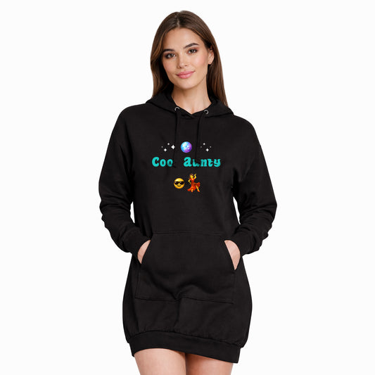 Cool Aunty🇬🇧 😎 💃 – Premium Adult Hoodie Dress