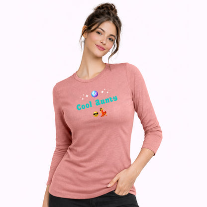 Cool Aunty🇬🇧 😎 💃 – Women’s Perfect Blend® CVC Long Sleeve Tee