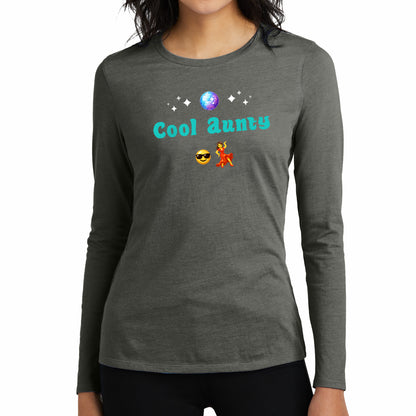 Cool Aunty🇬🇧 😎 💃 – Women’s Perfect Blend® CVC Long Sleeve Tee