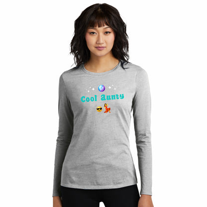 Cool Aunty🇬🇧 😎 💃 – Women’s Perfect Blend® CVC Long Sleeve Tee