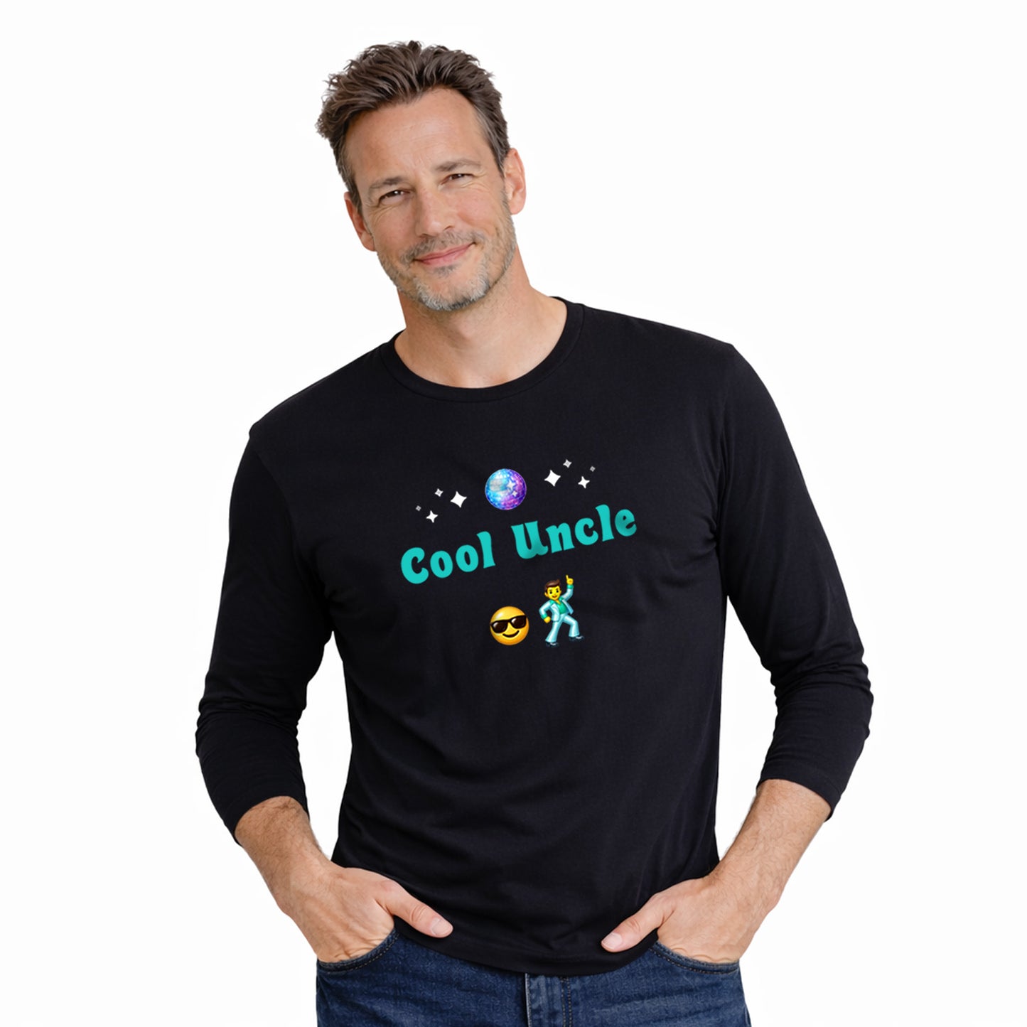 Cool Uncle 😎 🕺 – Men's Long Sleeve Crew Tee