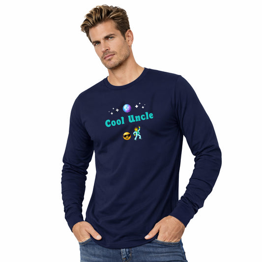 Cool Uncle 😎 🕺 – Unisex Jersey Long Sleeve Tee