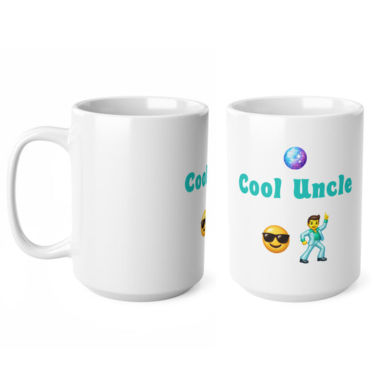 Cool Uncle 😎 🕺 – White Mug 15oz