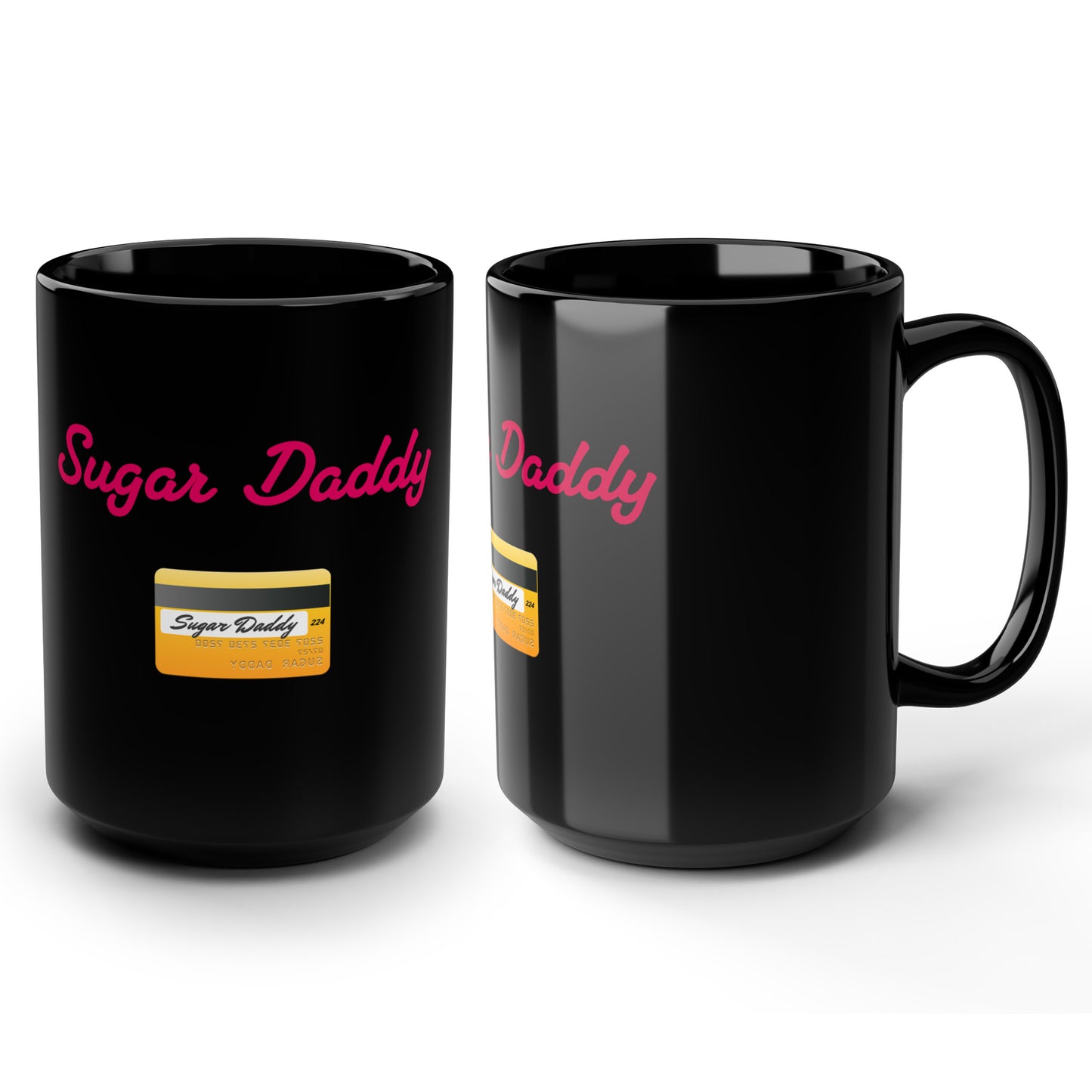 Daddy 💳 – Black Mug 15oz