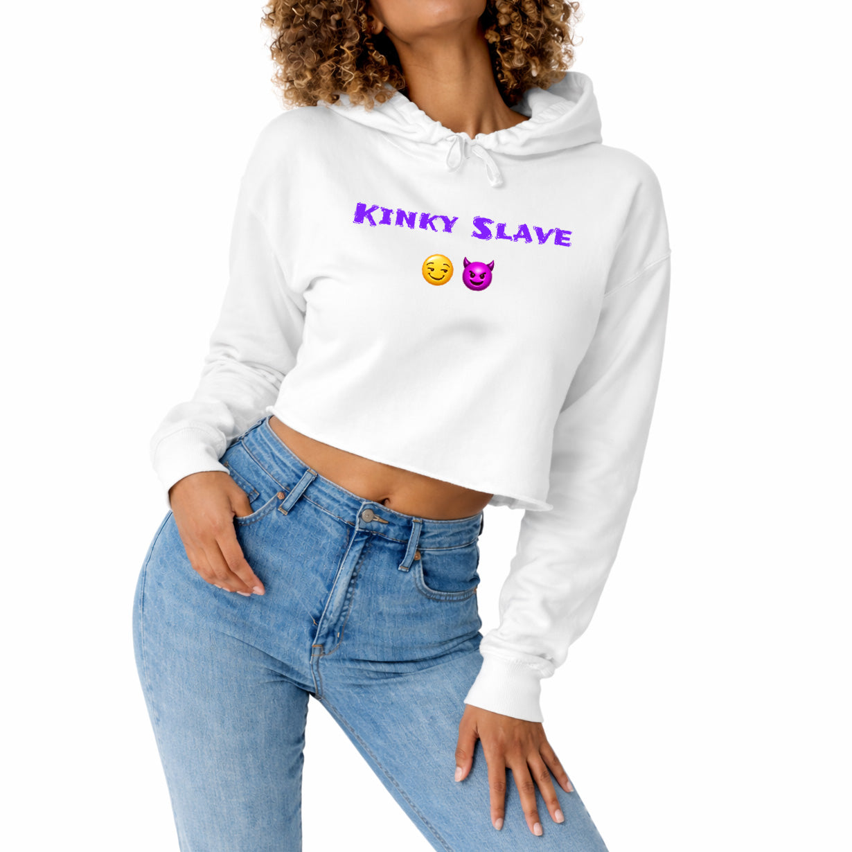 Flirty Rebel 😏 🔥 – Crop Hoodie