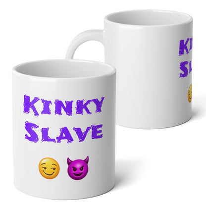 Flirty Rebel 😏 🔥 – White Jumbo Mug 20oz